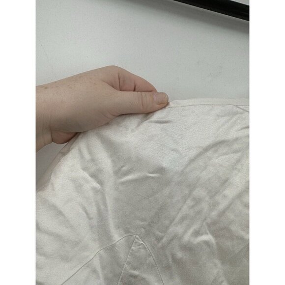 Keepsake Dress Women 10 Ivory Magnetic Ruffle Linen Blend Summer Mini MSRP:$170 - Picture 10 of 11